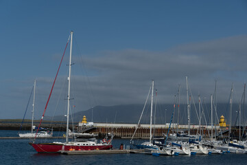 Fototapeta premium Fishing boats in Reykjavik harbor - 2