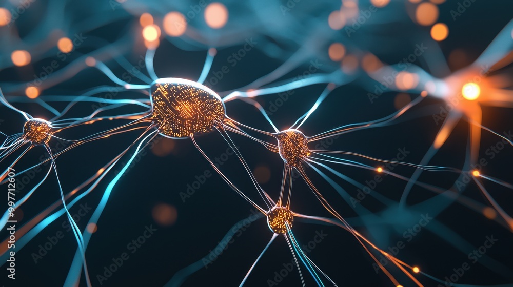 Poster neural network pathways in abstract visualization