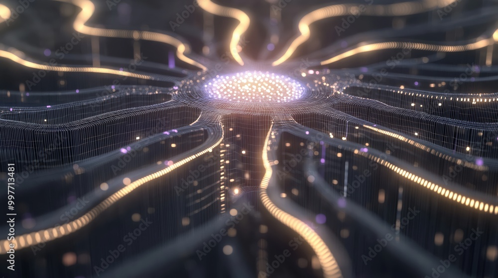 Poster neural network visualization in macro detail
