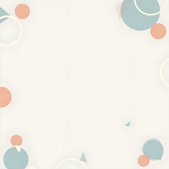 Pastel Color Geometric Patterns Background Screen. Generative ai
