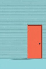 Trade restrictions concept, economy locked behind walls, flat design illustration