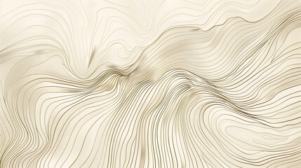 abstract background with Organic, hand-drawn lines in a soft beige color, creating gentle, flowing patterns on a neutral background. wallpaper, backdrop 