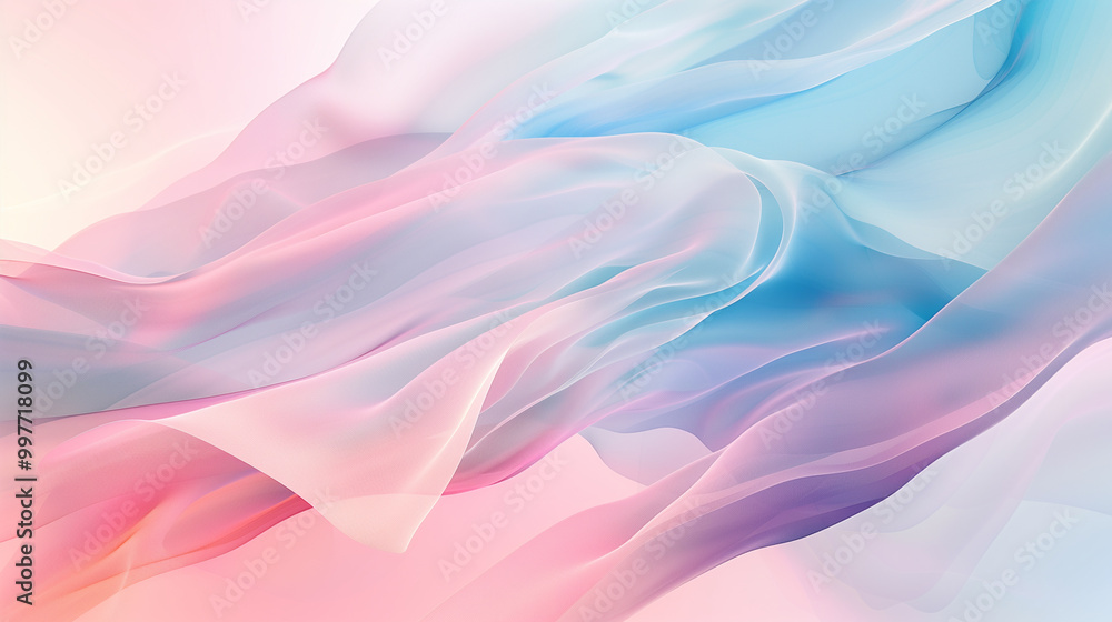 Poster abstract business background Soft pastel gradient with fluid, flowing shapes blending into one another, evoking a sense of calm and tranquility. relaxing wallpaper 