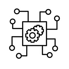 Technology Icon Machine Learning