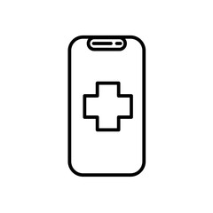 Fototapeta premium Technology Icon Mobile Medicine