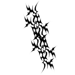 neotribal abstract wings shape