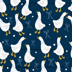 seamless pattern with ducks
