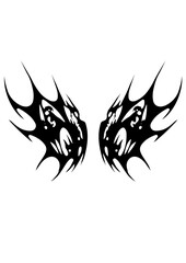 futuristic abstract cybersigilism icon
