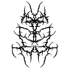 futuristic abstract cybersigilism icon