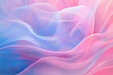 Obraz premium Soft Abstract Flowing Pastel Lines in Motion