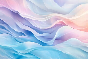 Soft Pastel Waves in Abstract Flowing Patterns