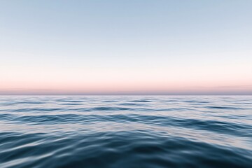 Obraz premium Serene Twilight Ocean Waves at Horizon