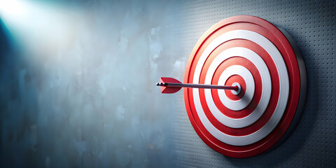 Fototapeta premium Abstract depiction of a target with money symbols, representing investment goals, investment, finance, target, abstract