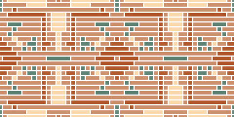 Repeating Pattern Ikat Pattern Fabricfolk Embroidery, Aztec Geometric Ornament Print. Design for Carpet, Wallpaper, Clothing, Wrapping, Fabric