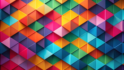 Vibrant minimalist wallpaper with geometric shapes in fun and ease, vibrant, minimalist, wallpaper,geometric, shapes, symbolizing