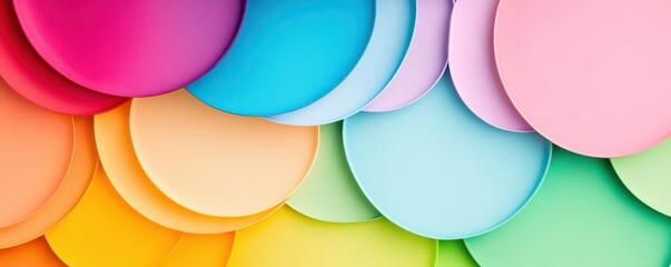 Unique badge flat design top view personal branding theme water color colored pastel