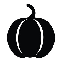 Halloween Pumpkin Silhouette Vector