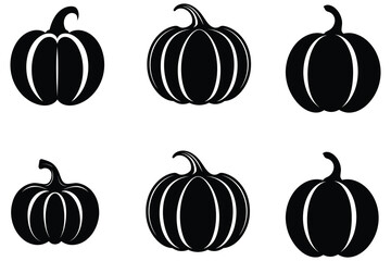 Halloween Pumpkin Silhouette Vector