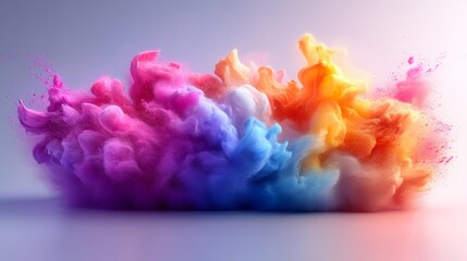 Fototapeta premium Abstract Color Explosion Generative AI