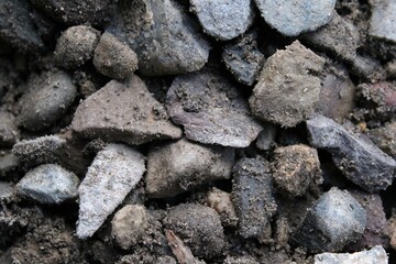 full frame gray rock background texture