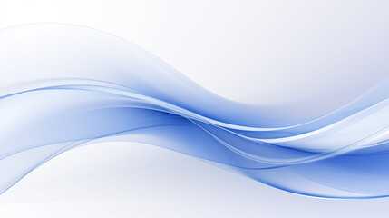 Obraz premium Abstract background composed of soft blue and white wavy lines, flowing lines