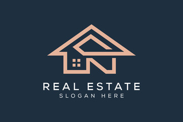 real estate logo concept. modern real estate vector design template.