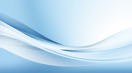 Fototapeta premium Abstract background composed of soft blue and white wavy lines, flowing lines