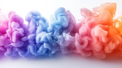 Fototapeta premium Colorful Abstract Ink Cloud in Water Generative AI