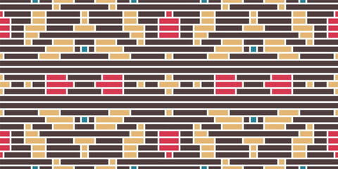 Aztec Watercolor Ikat Patternfolk Embroidery, Aztec Geometric Ornament Print. Design for Carpet, Wallpaper, Clothing, Wrapping, Fabric