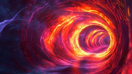 Vibrant Neon Lava Pathway