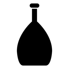 Perfume Bottle Icon Glyph Style. Simple Packaging Symbol Vector Illustration.