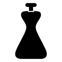 Perfume Bottle Icon Glyph Style. Simple Packaging Symbol Vector Illustration.