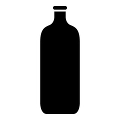 Medicine Bottle Icon Glyph Style. Simple Packaging Symbol Vector Illustration.