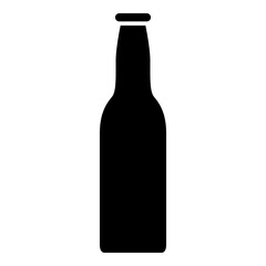 Ketchup Bottle Icon Glyph Style. Simple Packaging Symbol Vector Illustration.