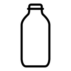 Bottle icon outline style. Simple packaging vector symbol illustration.