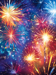 Fototapeta premium Christmas and New Year-themed graphic background