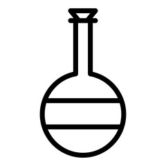 Bottle icon outline style. Simple packaging vector symbol illustration.