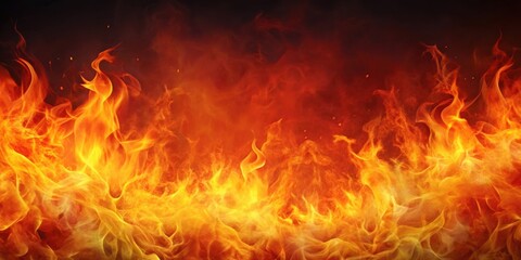 Fototapeta premium Fiery, vibrant background resembling flames , Abstract, hot, inferno, heat, blaze, bright, orange, red, yellow, texture