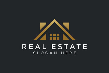 real estate logo concept. modern real estate vector design template.