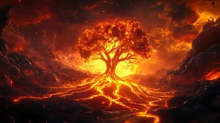 Fiery Tree of Life