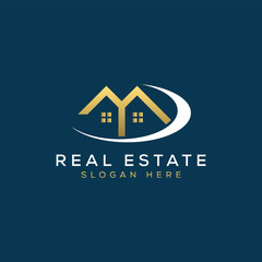 real estate logo concept. modern real estate vector design template.