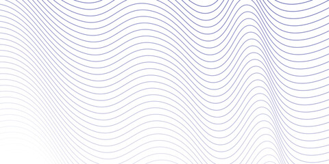 Abstract blue wavy lines pattern on white background.  Vector illustration.