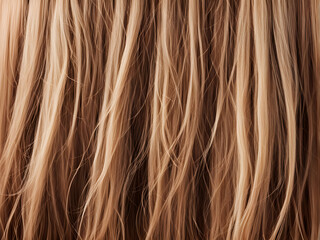 Naklejka premium Healthy long female hair, closeup