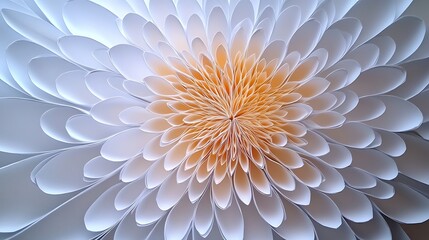 Abstract White Paper Flower