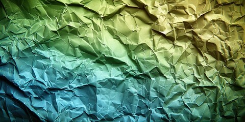 green crumpled paper