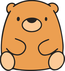 Cute bear cartoon
