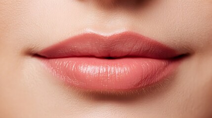 Fototapeta premium Close-up before-and-after of a woman's mouth area, showing visible wrinkles versus smooth, wrinkle-free skin, high contrast, Photorealistic, Soft Lighting