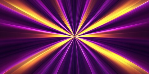 Obraz premium purple and yellow rays of light radiating from the center, creating an abstract background with a gradient