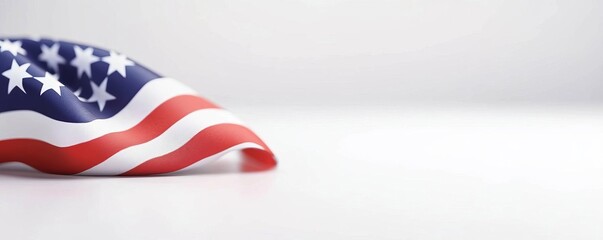 Startup business in America on a white background flat design front view entrepreneurship 3D render vivid