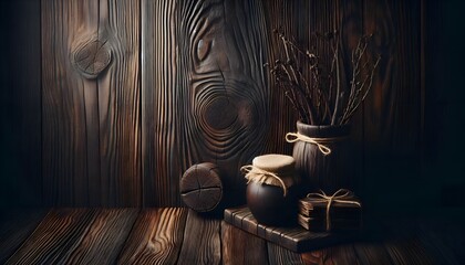 dark wood background